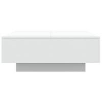 Thumbnail for Couchtisch mit LED-Leuchten Weiß 80x80x31 cm