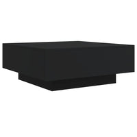 Thumbnail for Couchtisch mit LED-Leuchten Schwarz 80x80x31 cm