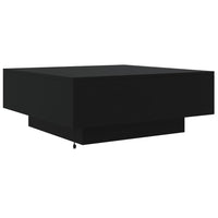 Thumbnail for Couchtisch mit LED-Leuchten Schwarz 80x80x31 cm