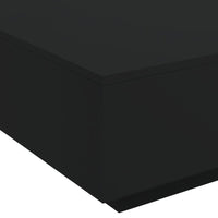 Thumbnail for Couchtisch mit LED-Leuchten Schwarz 80x80x31 cm