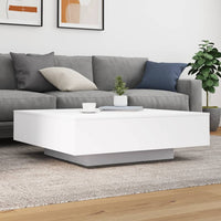 Thumbnail for Couchtisch Weiß 100x100x31 cm Holzwerkstoff