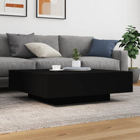 Thumbnail for Couchtisch Schwarz 100x100x31 cm Holzwerkstoff
