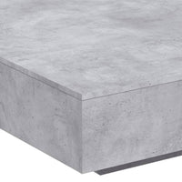 Thumbnail for Couchtisch Betongrau 100x100x31 cm Holzwerkstoff