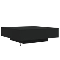 Thumbnail for Couchtisch mit LED-Leuchten Schwarz 100x100x31 cm