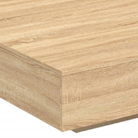Thumbnail for Couchtisch mit LED-Leuchten Sonoma-Eiche 100x100x31 cm