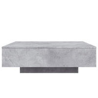 Thumbnail for Couchtisch mit LED-Leuchten Betongrau 100x100x31 cm