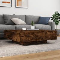 Thumbnail for Couchtisch mit LED-Leuchten Räuchereiche 100x100x31 cm