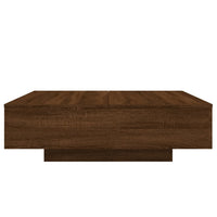 Thumbnail for Couchtisch mit LED-Leuchten Braun Eichen-Optik 100x100x31 cm