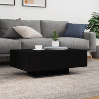 Thumbnail for Couchtisch mit LED-Leuchten Schwarz 85x55x31 cm
