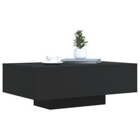 Thumbnail for Couchtisch mit LED-Leuchten Schwarz 85x55x31 cm