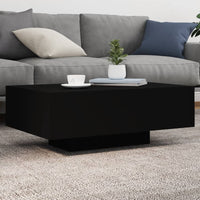 Thumbnail for Couchtisch mit LED-Leuchten Schwarz 85x55x31 cm