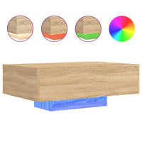 Thumbnail for Couchtisch mit LED-Leuchten Sonoma-Eiche 85x55x31 cm
