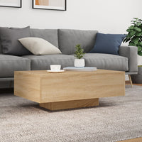 Thumbnail for Couchtisch mit LED-Leuchten Sonoma-Eiche 85x55x31 cm