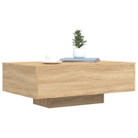 Thumbnail for Couchtisch mit LED-Leuchten Sonoma-Eiche 85x55x31 cm