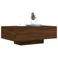 Thumbnail for Couchtisch mit LED-Leuchten Braun Eichen-Optik 85x55x31 cm