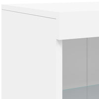 Thumbnail for Beistellschrank mit LED-Leuchten Weiß Holzwerkstoff