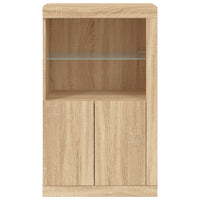 Thumbnail for Beistellschrank mit LED-Leuchten Sonoma-Eiche Holzwerkstoff