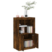 Thumbnail for Beistellschrank mit LED-Leuchten Räuchereiche Holzwerkstoff
