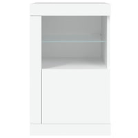 Thumbnail for Beistellschrank mit LED-Leuchten Weiß Holzwerkstoff