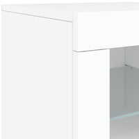 Thumbnail for Beistellschrank mit LED-Leuchten Weiß Holzwerkstoff