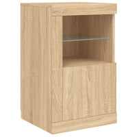 Thumbnail for Beistellschrank mit LED-Leuchten Sonoma Eiche Holzwerkstoff