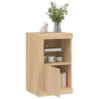 Thumbnail for Beistellschrank mit LED-Leuchten Sonoma Eiche Holzwerkstoff