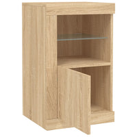 Thumbnail for Beistellschrank mit LED-Leuchten Sonoma Eiche Holzwerkstoff