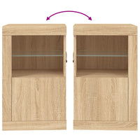 Thumbnail for Beistellschrank mit LED-Leuchten Sonoma Eiche Holzwerkstoff