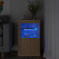 Thumbnail for Beistellschrank mit LED-Leuchten Sonoma Eiche Holzwerkstoff