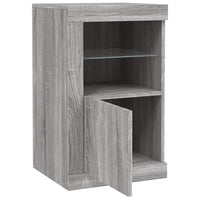 Thumbnail for Beistellschrank mit LED-Leuchten Grau Sonoma Holzwerkstoff