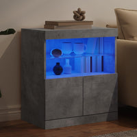 Thumbnail for Sideboard mit LED-Leuchten Betongrau 60x37x67 cm