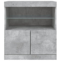 Thumbnail for Sideboard mit LED-Leuchten Betongrau 60x37x67 cm