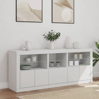 Thumbnail for Sideboard mit LED-Leuchten Weiß 162x37x67 cm