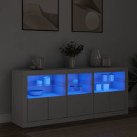 Thumbnail for Sideboard mit LED-Leuchten Weiß 162x37x67 cm