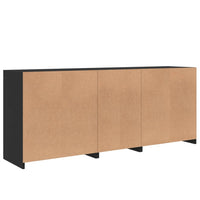 Thumbnail for Sideboard mit LED-Leuchten Schwarz 162x37x67 cm