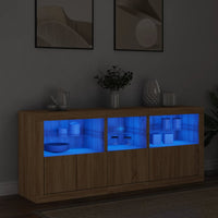 Thumbnail for Sideboard mit LED-Leuchten Sonoma-Eiche 162x37x67 cm