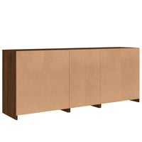 Thumbnail for Sideboard mit LED-Leuchten Braun Eichen-Optik 162x37x67 cm