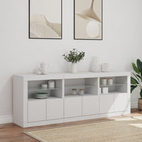 Thumbnail for Sideboard mit LED-Leuchten Weiß 181,5x37x67 cm