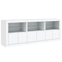 Thumbnail for Sideboard mit LED-Leuchten Weiß 181,5x37x67 cm