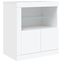 Thumbnail for Sideboard mit LED-Leuchten Weiß 181,5x37x67 cm