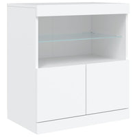 Thumbnail for Sideboard mit LED-Leuchten Weiß 181,5x37x67 cm
