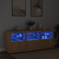 Thumbnail for Sideboard mit LED-Leuchten Sonoma-Eiche 181,5x37x67 cm