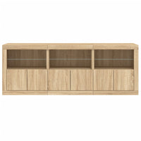 Thumbnail for Sideboard mit LED-Leuchten Sonoma-Eiche 181,5x37x67 cm