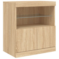 Thumbnail for Sideboard mit LED-Leuchten Sonoma-Eiche 181,5x37x67 cm