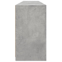 Thumbnail for Sideboard mit LED-Leuchten Betongrau 181,5x37x67 cm