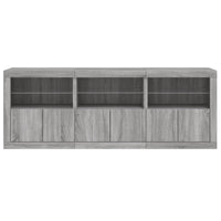 Thumbnail for Sideboard mit LED-Leuchten Grau Sonoma 181,5x37x67 cm