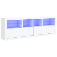 Thumbnail for Sideboard mit LED-Leuchten Weiß 202x37x67 cm