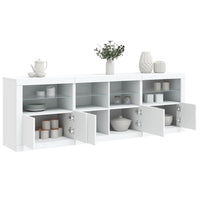 Thumbnail for Sideboard mit LED-Leuchten Weiß 202x37x67 cm