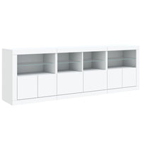 Thumbnail for Sideboard mit LED-Leuchten Weiß 202x37x67 cm