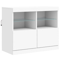 Thumbnail for Sideboard mit LED-Leuchten Weiß 202x37x67 cm
